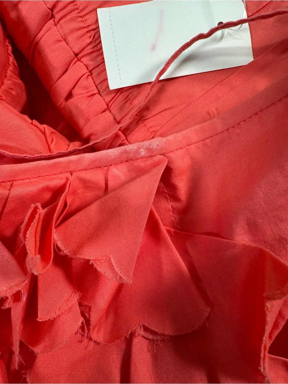 NWT J. Crew Women’s Coral Ruffle Spaghetti Strap Mini Dress Size Small - Picture 7 of 8